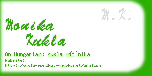 monika kukla business card